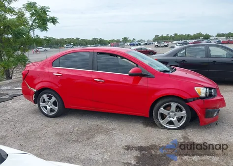 2016 Chevrolet Sonic Ltz Auto из США, поврежденный, VIN 1G1JE5SB4G4160265